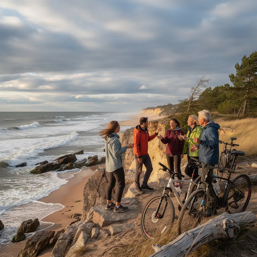 A scenic view of the historic Riga Old Town showcasing its iconic architecture and vibrant atmosphere.